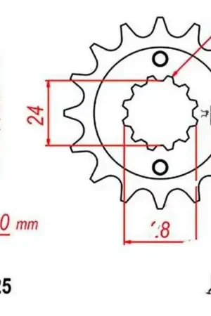 Profesional Piñón de arrastre JT 15/525 Fino | Honda XRV 750 1990-2003