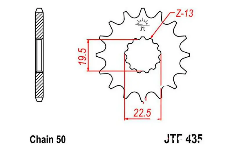 Garantía De Devolución De Dinero Piñón de arrastre JT 15/530 Fino | Suzuki GSX 400 FE / GR 650 X ...