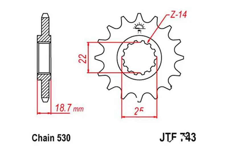 Barato Piñón de arrastre JT 15/530 Fino | Ducati Multistrada 1200 / Multistrada 1200 S GT ...