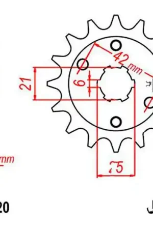 Piñón de arrastre JT 15/520 Grueso | Honda NSR 250 R / NSR 250 R SE ... Devolución Gratuita