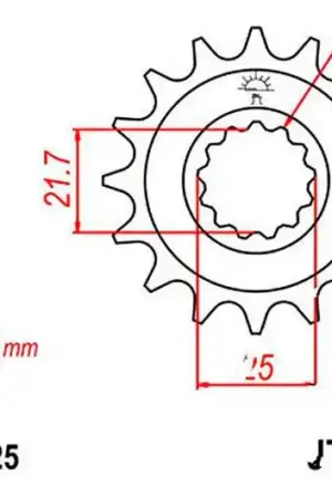Envío Inmediato Piñón de arrastre JT 19/525 Fino | Kawasaki ZX-9R 900 F / ZX-10R 1000 C ...