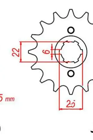 Piñón de arrastre JT 15/530 Grueso | Honda FT 500 1982-1983 / CB 450 N 1985 Alta Calidad