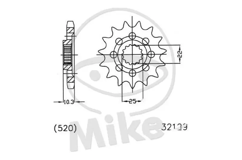 Piñón de arrastre Esjot 14/520 Racing | MV Agusta F4 1000 / F4 1000 R 1+1 ... Compra Hoy