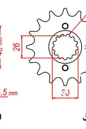 Garantía Incluida Piñón de arrastre JT 17/530 Fino | Honda CB 1300 / CB 1300 SA ...