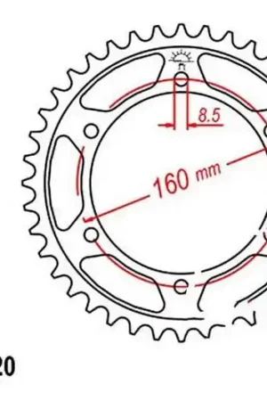 Corona JT 40/520 Acero | Aprilia / Husqvarna / BMW / Beta / Gilera Barato