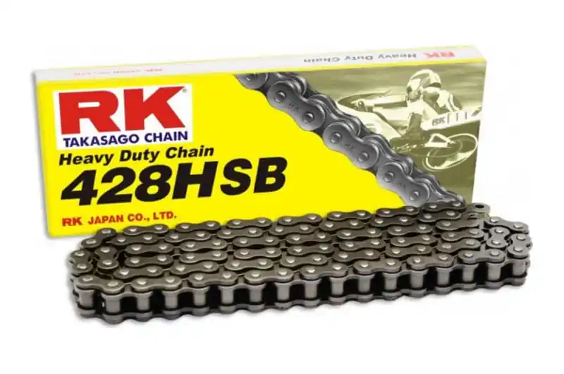 Alta Calidad Cadena RK 428HSB/144 sin retén (Enganche de clip)