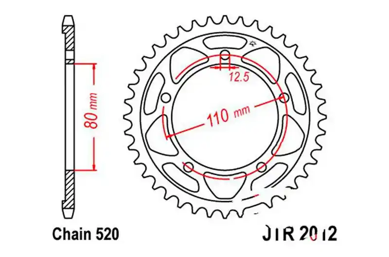 Mejor Precio Corona JT 42/520 Acero | Triumph America 865 EFI / Speedmaster 865 EFI ...