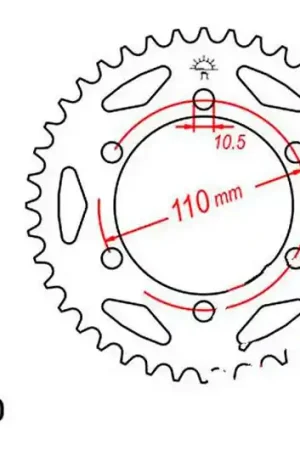 Corona JT 31/530 Acero | Yamaha XS 650 1975-1983 / XS 650 SE 1980-1983 Económico