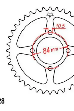 Precio Reducido Corona JT 51/428 Acero | Suzuki RV 125 2003-2017