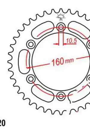 Rebajas Corona JT 40/520 Acero | Honda CBR 600 F / CBR 600 FS ...