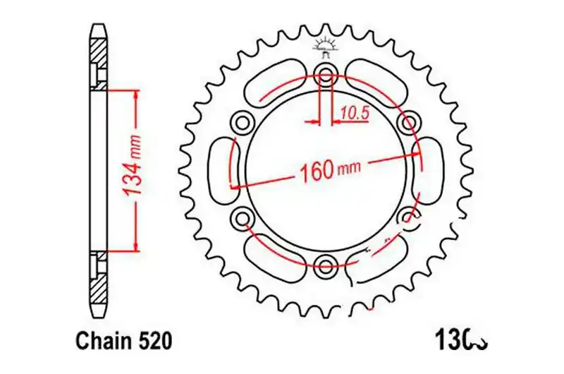 Rebajas Corona JT 40/520 Acero | Honda CBR 600 F / CBR 600 FS ...