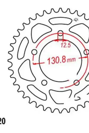 Precio De Fábrica Corona JT 45/520 Acero Plata | BMW S 1000 RR 2009-2018 / S 1000 R 2013-2018