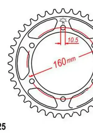 Corona JT 43/525 Acero | Honda CBR 600 F / CBR 600 FS ... Stock Limitado