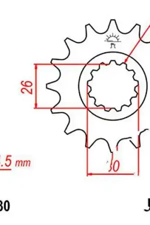 Disponible Ahora Piñón de arrastre JT 15/630 Fino | Honda CB 750 K 1978-1979