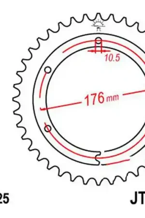 Pago Seguro Corona JT 43/525 Acero | Honda VFR 800 F 2014-2019 / VFR 800 X 2015-2019