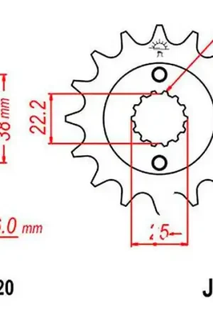 Piñón de arrastre JT 13/520 Fino | Ducati 916 916 Rebajas