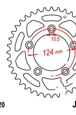 Corona JT 43/520 Acero | Ducati Monster 821 / Panigale 899 ... Precio De Fábrica