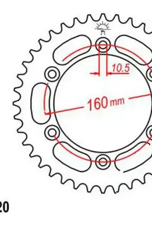 Corona JT 45/520 Acero | Honda CBR 600 F / CBR 600 FS ... Nueva Colección