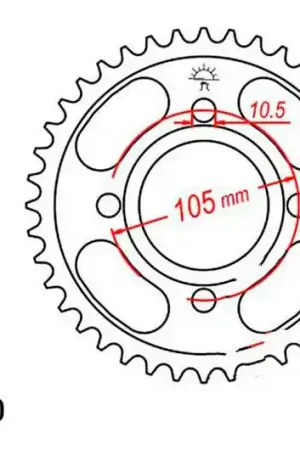 Barato Corona JT 37/530 Acero | Honda CJ 250 T / CB 400 F ...