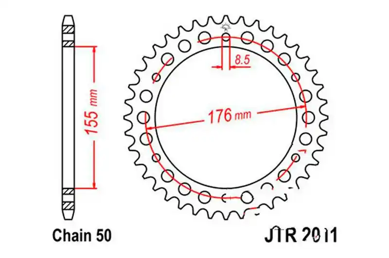 Corona JT 44/530 Acero | Triumph Speed Triple 955 EFI / Sprint 1050 ST ... Premium