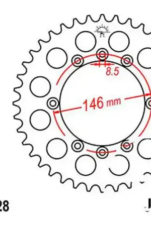 Oferta Especial Corona JT 50/428 Acero | Suzuki DR 125 SM 2008-2013