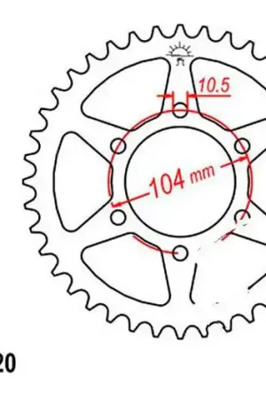 Mejor Calidad Corona JT 45/520 Acero | Kawasaki Z 750 M / Z 750 L ...