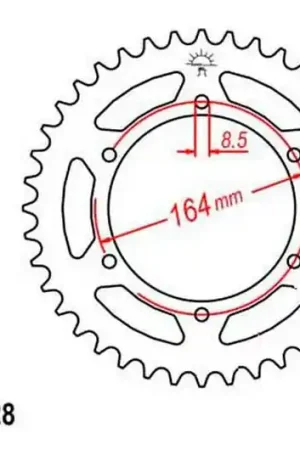 Oferta De Temporada Corona JT 52/428 Acero | Hyosung GT 125 2003-2017 / GT 125 R 2006-2017