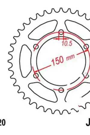 Corona JT 46/520 Acero | Yamaha XJ6 600 F / XJ6 600 NA ... Bestseller