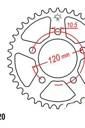 Corona JT 40/520 Acero | Aprilia / BMW / Derbi Lujoso