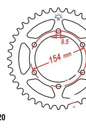 Máxima Calidad Corona JT 47/520 Acero | BMW G 650 2007-2010