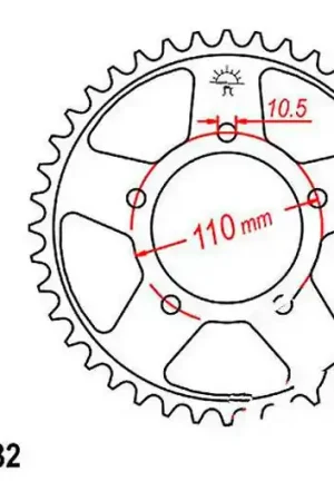 Corona JT 45/532 Acero | Suzuki GSX-R 1100 1986-1988 Barato