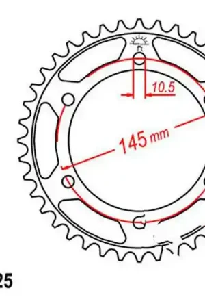 Corona JT 43/525 Acero | Yamaha TDM 850 / TDM 850 N ... Mejor Precio