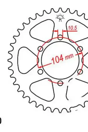 Descuento Corona JT 45/530 Acero | Kawasaki Z 400 J 1980-1983 / Z 650 B 1977-1980