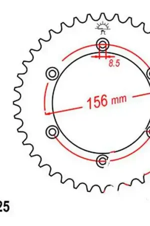 Profesional Corona JT 41/525 Acero | Suzuki DR 650 SE / DR 650 SEU ...