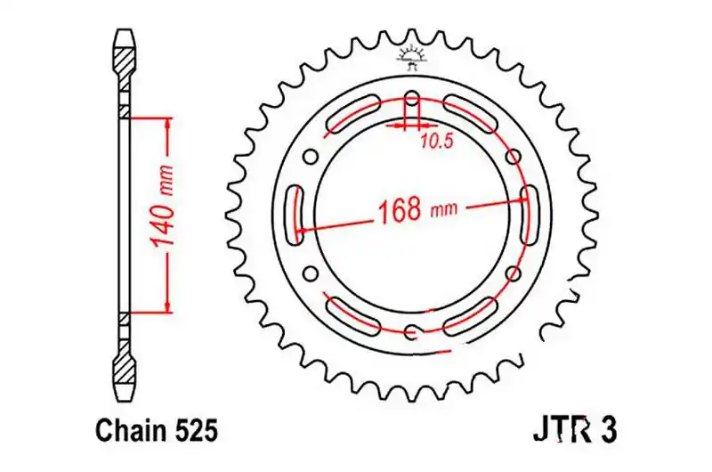 Oferta Corona JT 42/525 Acero | BMW F 800 800 R / F 800 800 GS ...