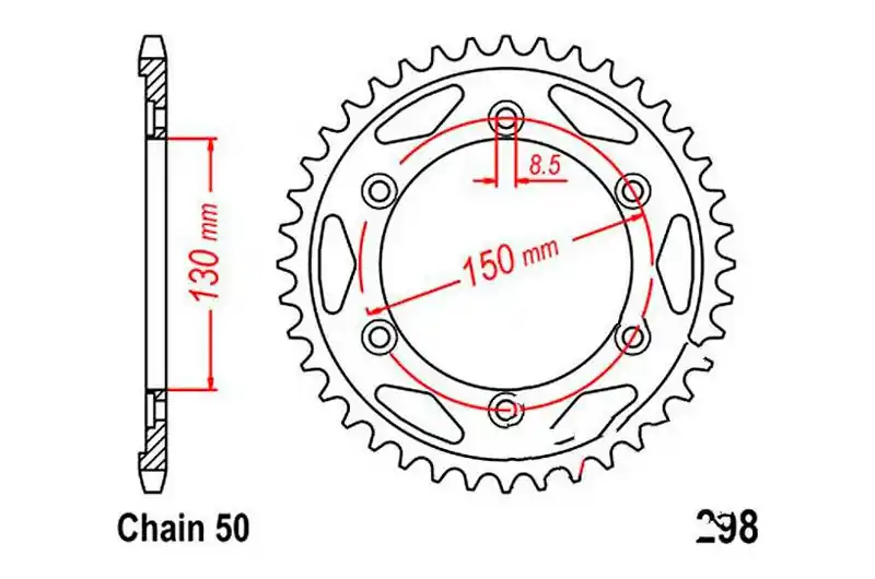 Corona JT 40/530 Acero | Honda NS 400 R 1985-1986 / VFR 400 R 1986 Ocasión Especial