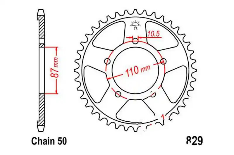 Corona JT 45/530 Acero | Suzuki RF 600 R / RF 600 RU ... Pago Seguro