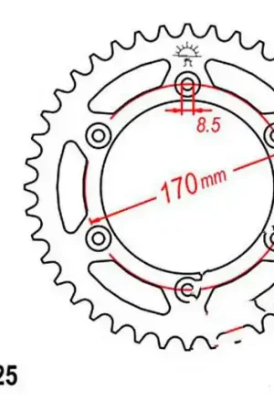 Disponible Ahora Corona JT 47/525 Acero | Suzuki DR 800 S 1994-1999 / DR 800 SU 1994-1999