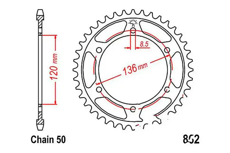 Precio Económico Corona JT 44/530 Acero | Yamaha XJ 600 N / XJ 600 H ...