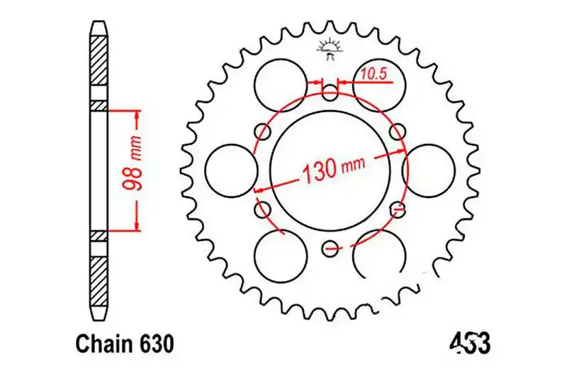 Artesanal Corona JT 35/630 Acero | Kawasaki Z 900 A / Z1 900 ...
