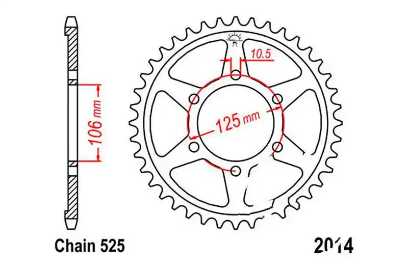 Nuevo Modelo Corona JT 50/525 Acero | Triumph Daytona 675 / Street Triple 675 ...