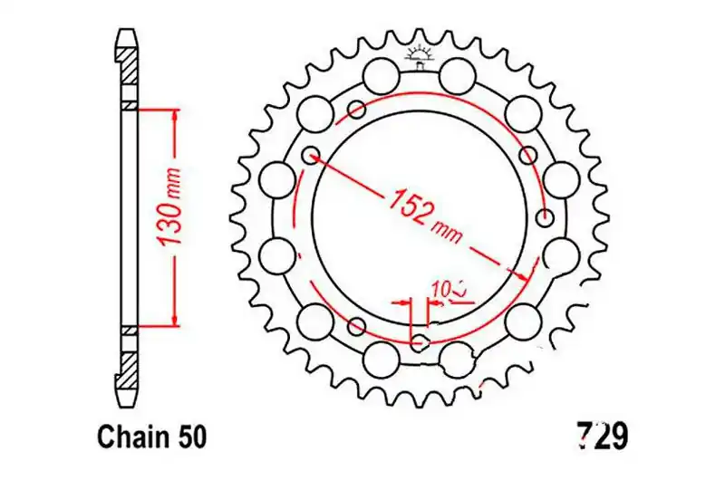 Máxima Calidad Corona JT 46/530 Acero | Cagiva Elefant 900 A.C. / Elefant 750 ...