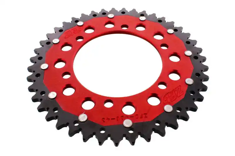 Corona ZF 43/520 Dual Roja | Yamaha / Kawasaki / Suzuki Última Versión