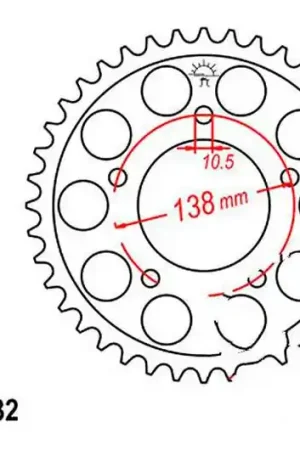Corona JT 48/532 Acero | Yamaha YZF-R6 600 H 1999-2002 / YZF-R6 600 N 1999-2002 Oferta