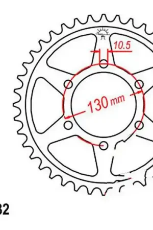 Corona JT 48/532 Acero | Yamaha YZF-R6 600 2003-2005 / YZF-R6 600 S 2006-2007 Oferta