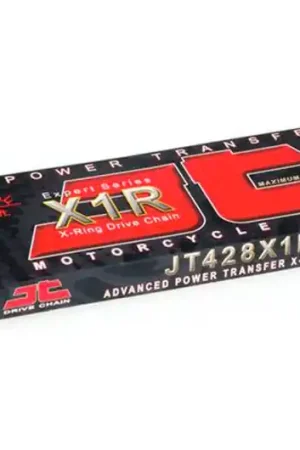 Últimas Unidades Cadena JT 428X1R/142 X-Ring (Enganche de clip)