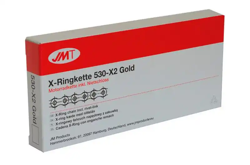 Novedad Cadena JMT 530X2/100 X-Ring Gold (Enganche a remachar)
