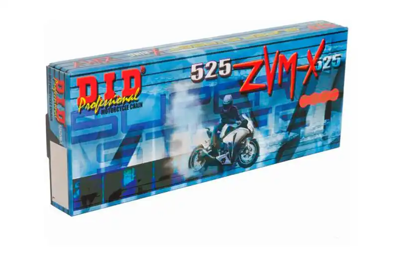 Cadena DID 525ZVMX/096 X-Ring G&G (Enganche a remachar) Hecho A Mano