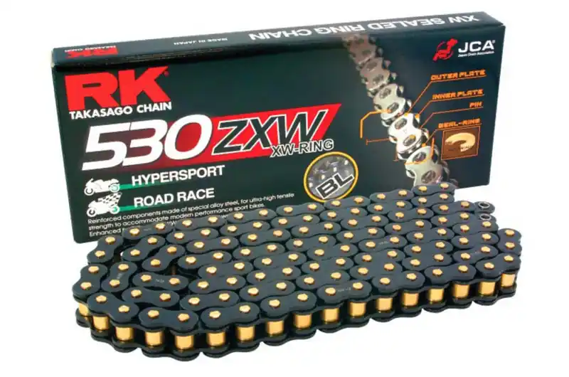 Cadena RK 530ZXW/112 XW-Ring Negra (Enganche a remachar) Mejor Precio