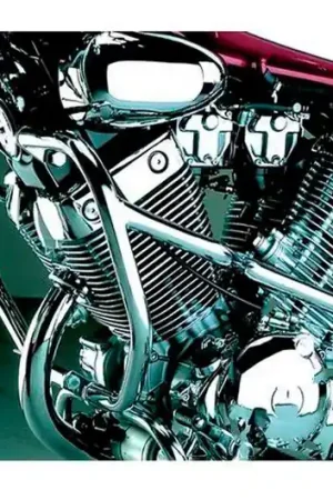 Stock Limitado Defensas de motor Fehling Cromada | Yamaha XV 535 SN / XV 535 SH ...